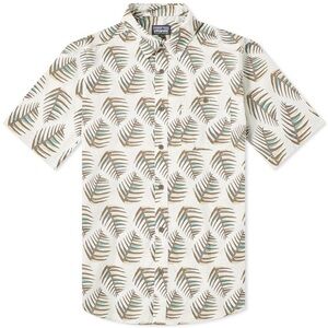 Patagonia Men’s Short Sleeve ago To Palms of My Heart Dyno White Size L